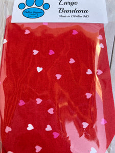 Red with pink valentine hearts