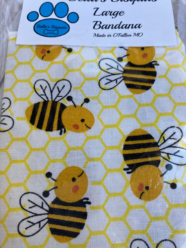 Yellow and white bees