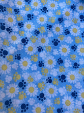 Load image into Gallery viewer, Blue with sunflowers and paws